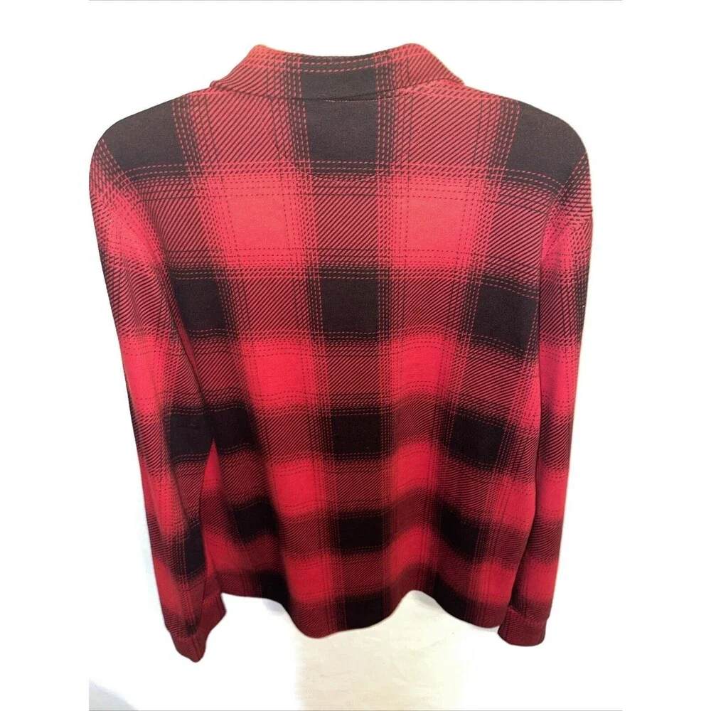 Polo Ralph Lauren Estate Rib Men’s Pullover Shirt Size Small Red Plaid Outdoors